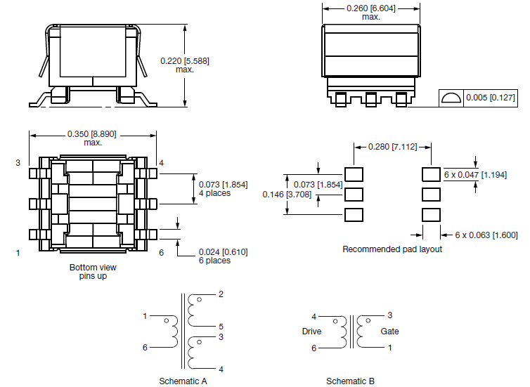 Vishay / Dale UGDT Mikro-Gate-Drive-Transformatoren
